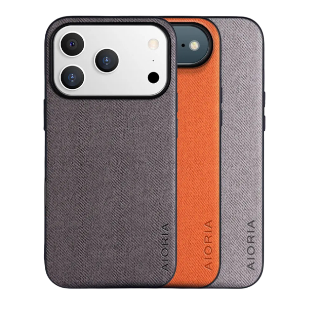 Textile & Leather iPhone 17 Pro Max Cover – Luxury Style