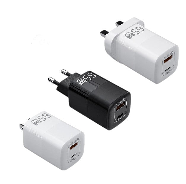 UGOURD 65W Fast Charger Power Adapter With USB A and Type C Quick Charge For iPad MacBook Air Laptop iPhone