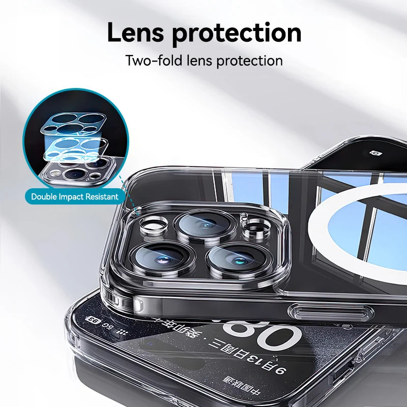 Joyroom Magnetic Transparent Case for iPhone 17/16 Pro Max