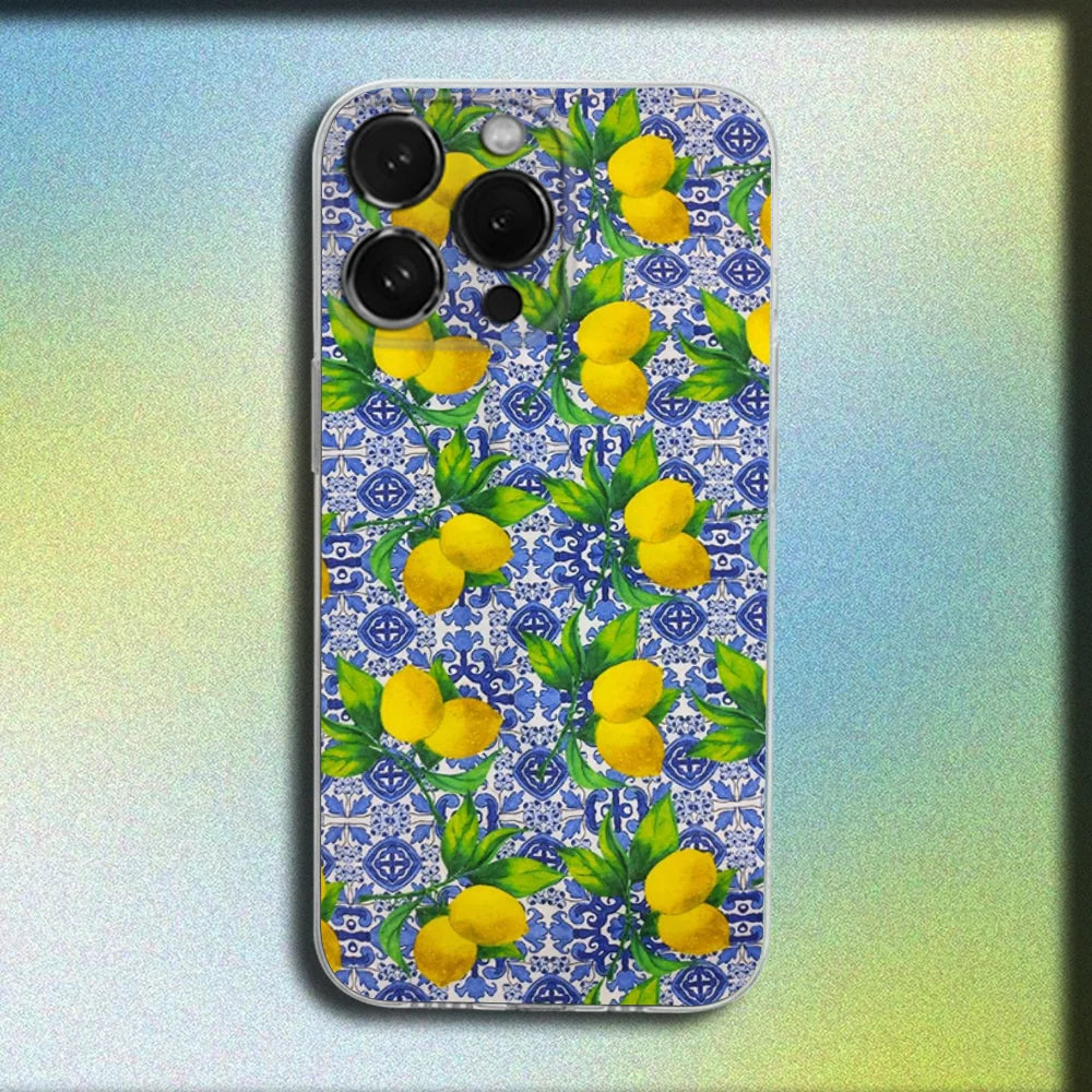 Lemon Art iPhone Case – Clear Soft Cover