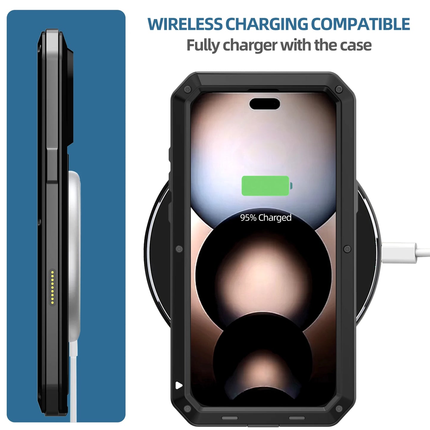 Metal Armor iPhone 17 Pro Max Case – Heavy Duty & Waterproof
