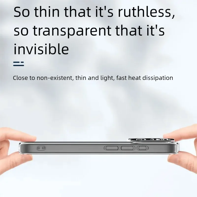 Slim Transparent Soft iPhone Case β Shockproof Silicone Cover