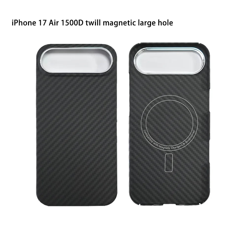 Kevlar Aramid Fiber MagSafe Case for iPhone 17/17 Air/17 Pro Max — Ultra-Thin Shockproof