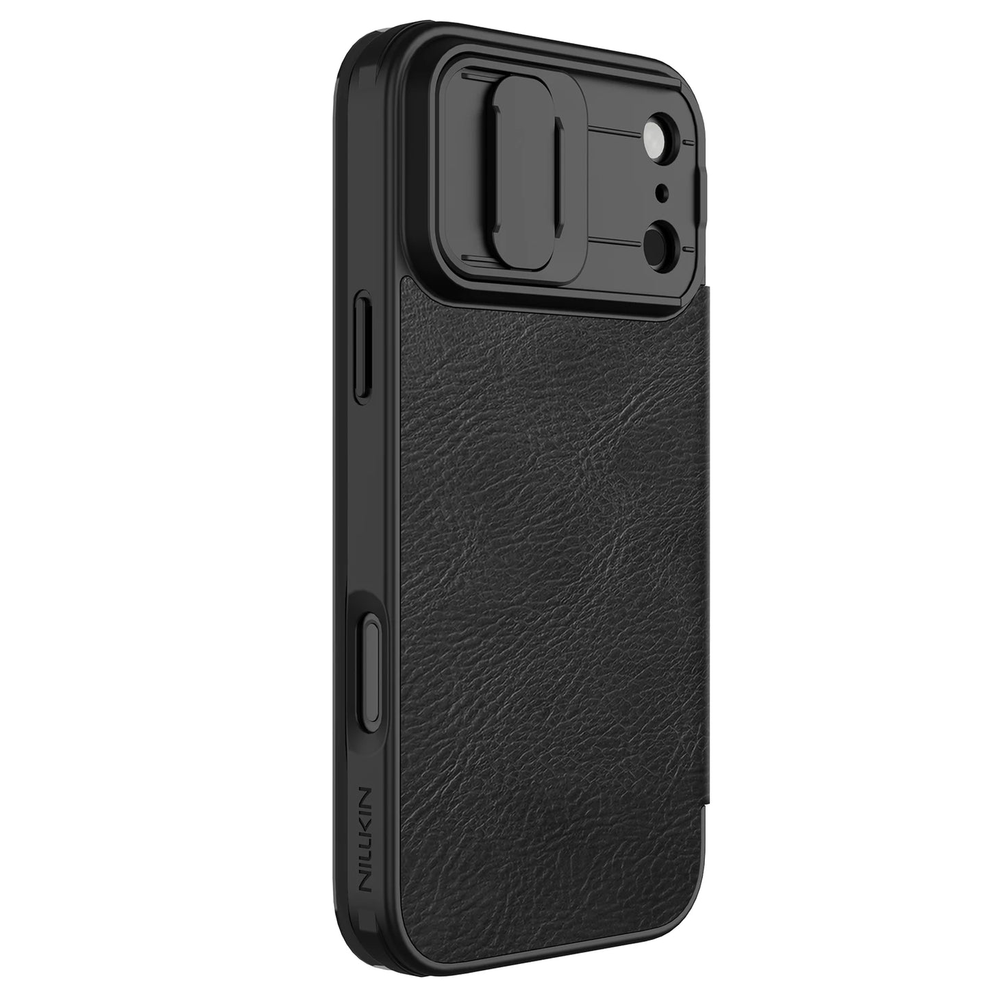 Nillkin Leather Flip Case with Camera Cover & Card Slot for iPhone 17/17 Pro/17 Pro Max/17 Air