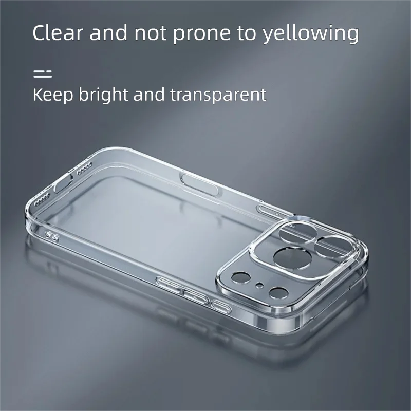 Slim Transparent Soft iPhone Case β Shockproof Silicone Cover