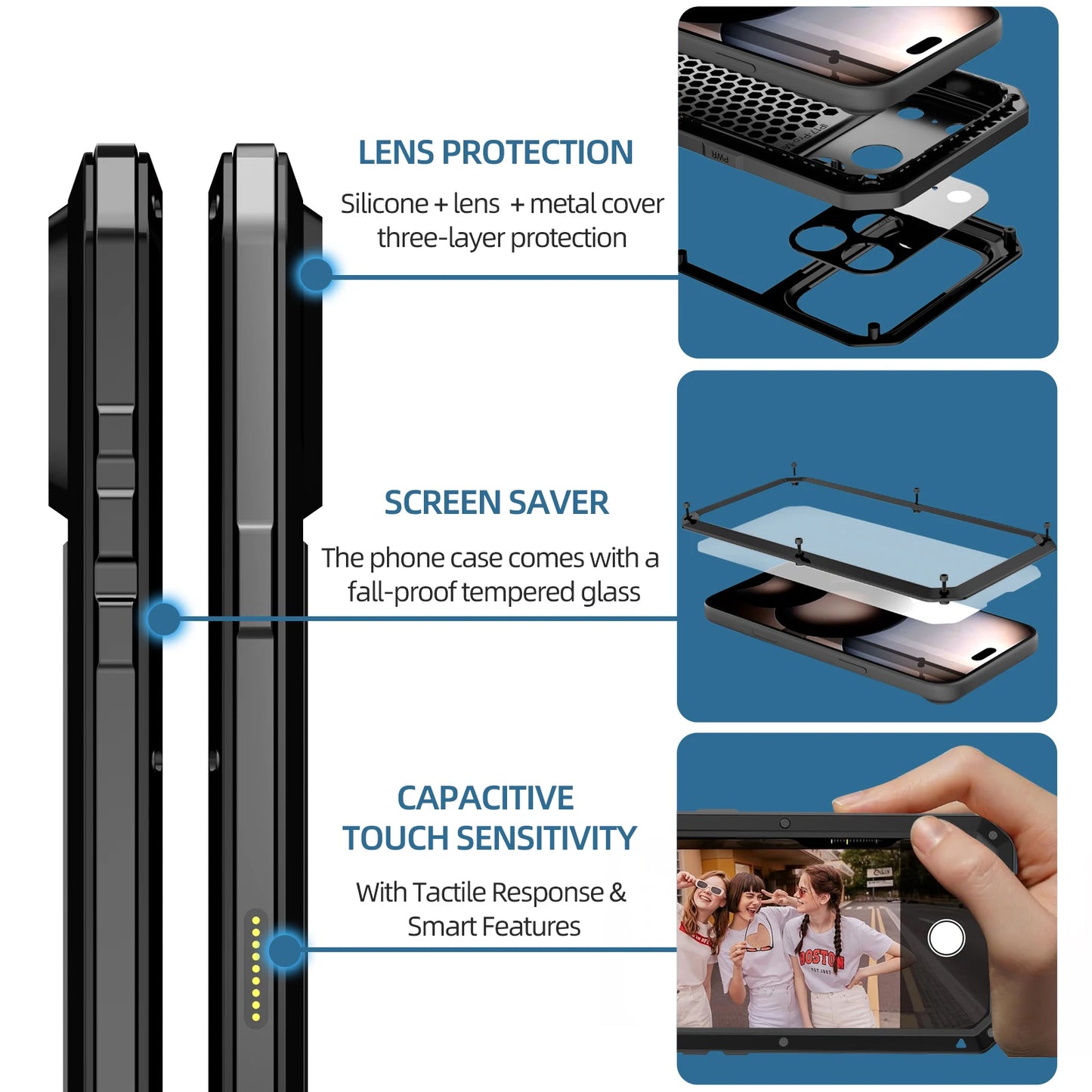 Metal Armor iPhone 17 Pro Max Case – Heavy Duty & Waterproof