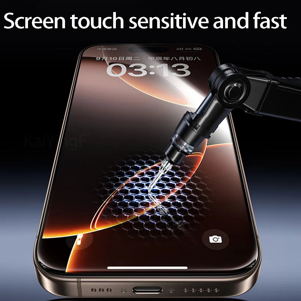 2-pack full-cover tempered glass screen protectors for iPhone. Anti-scratch, anti-fingerprint, and shatter-resistant, with a dust-free installation kit included.