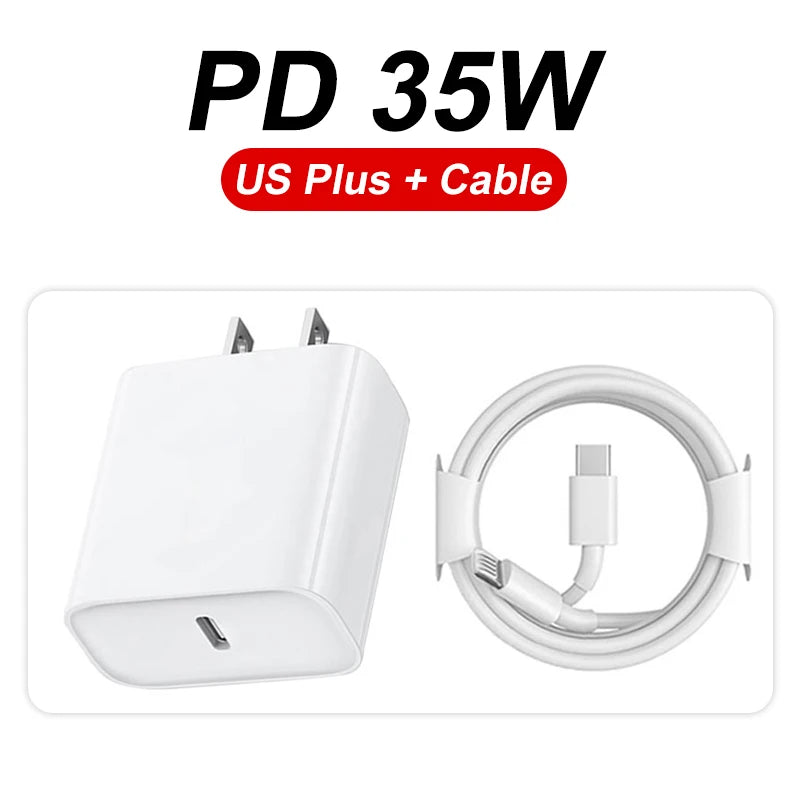 iPhone Fast Charger 35W – Quick Charge Adapter & Cable