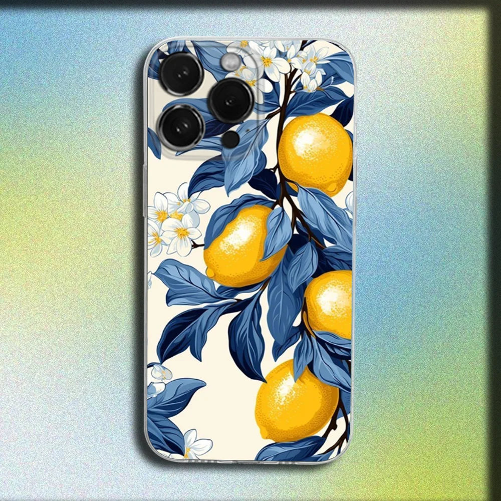 Lemon Art iPhone Case – Clear Soft Cover