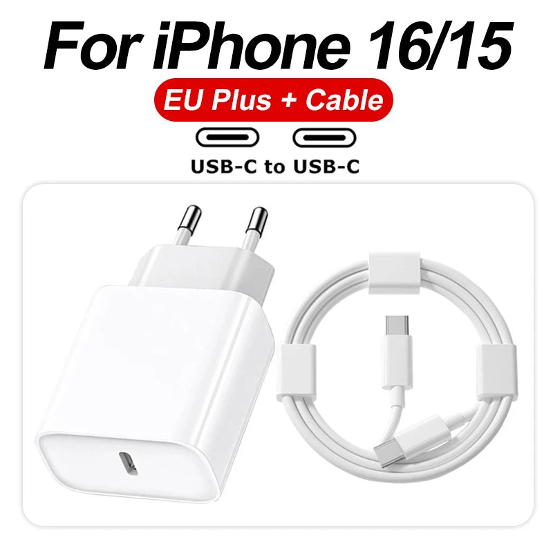 iPhone Fast Charger 35W – Quick Charge Adapter & Cable