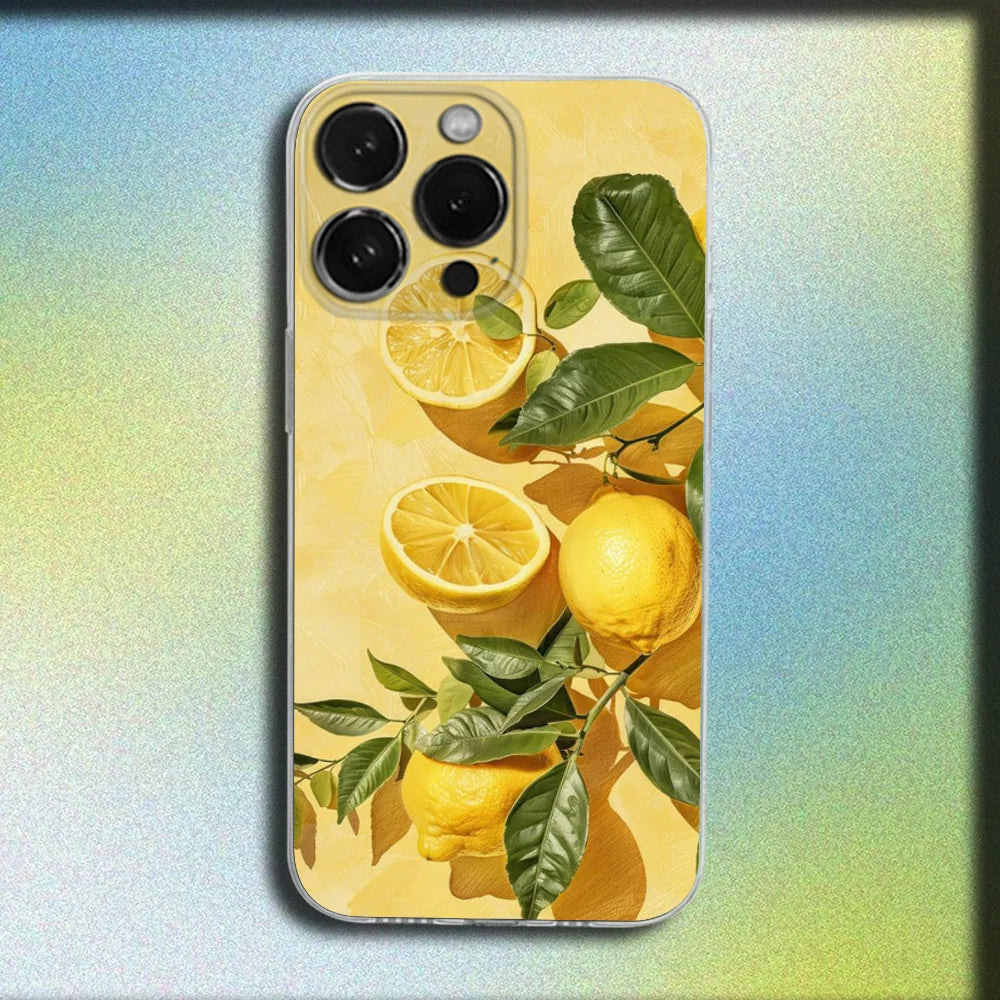 Lemon Art iPhone Case – Clear Soft Cover