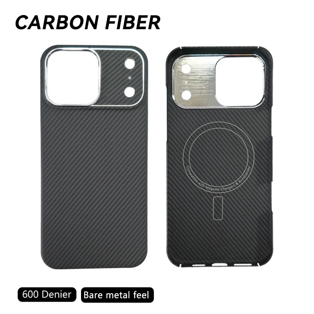 Kevlar Aramid Fiber MagSafe Case for iPhone 17/17 Air/17 Pro Max — Ultra-Thin Shockproof