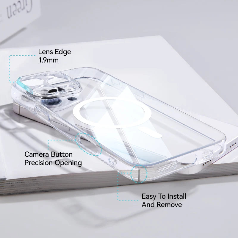 Joyroom Magnetic Transparent Case for iPhone 17/16 Pro Max