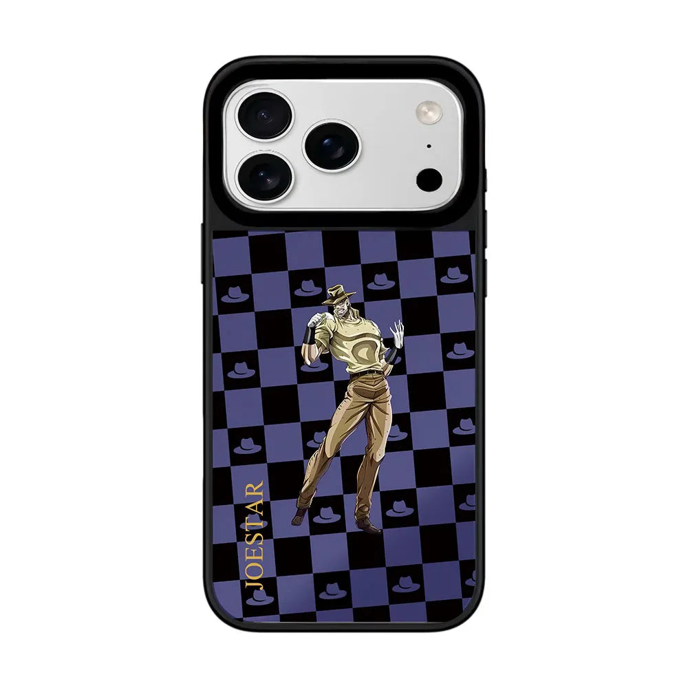 Anime Plaid Mirror iPhone Case – Magnetic Protective Cover
