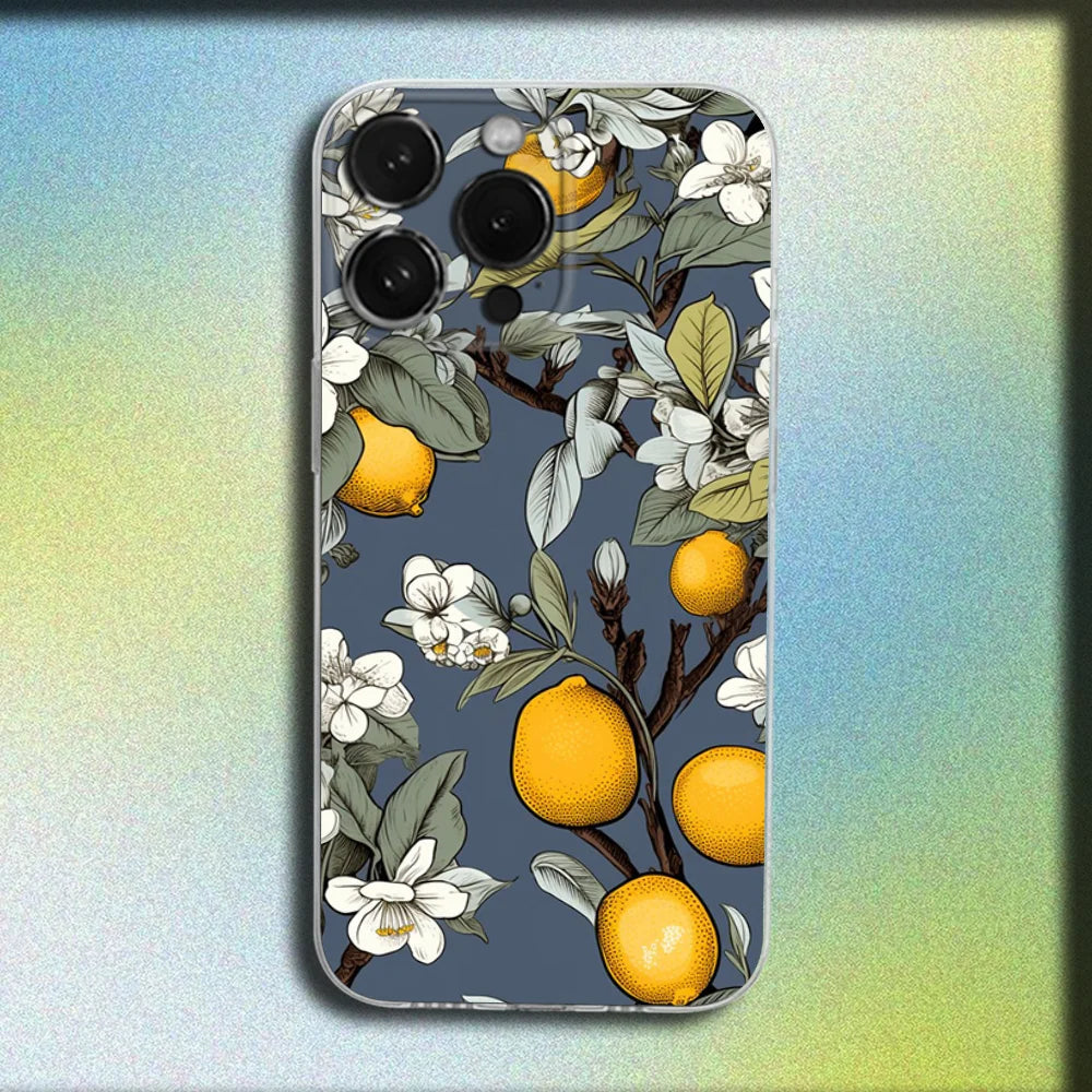 Lemon Art iPhone Case – Clear Soft Cover