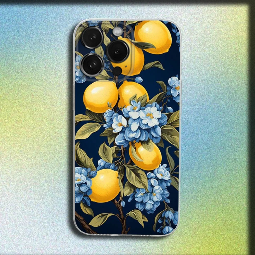 Lemon Art iPhone Case – Clear Soft Cover