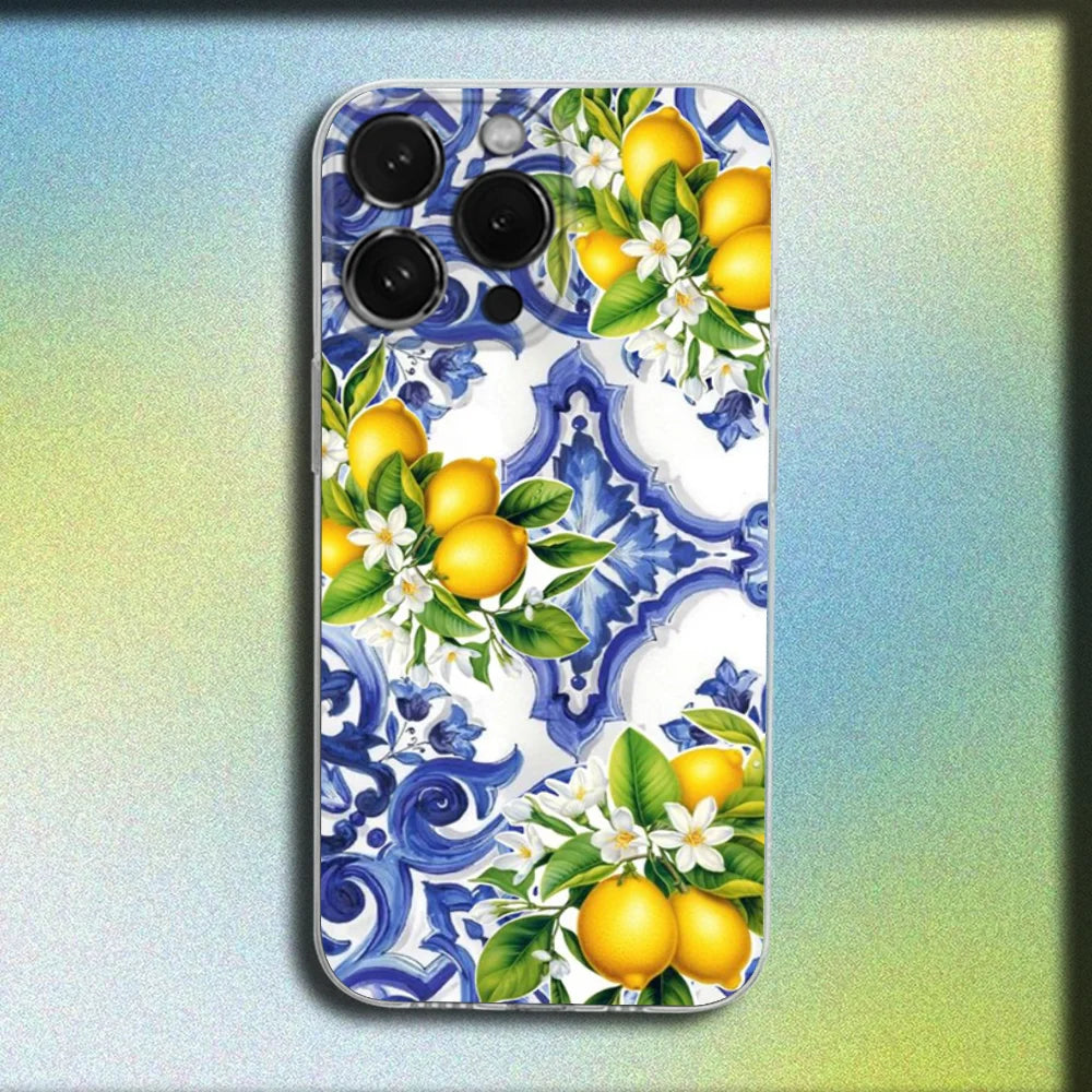 Lemon Art iPhone Case – Clear Soft Cover