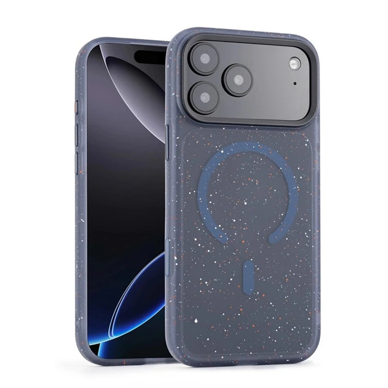 Shockproof MagSafe iPhone Case – Art Ink Dots Pattern