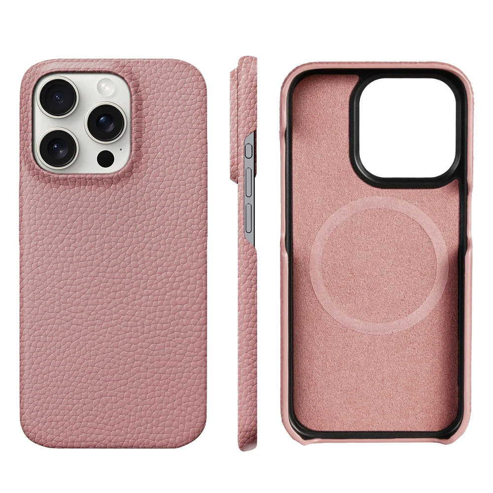 MagSafe Genuine Leather Case for iPhone 17/16/15 Pro Max & Air