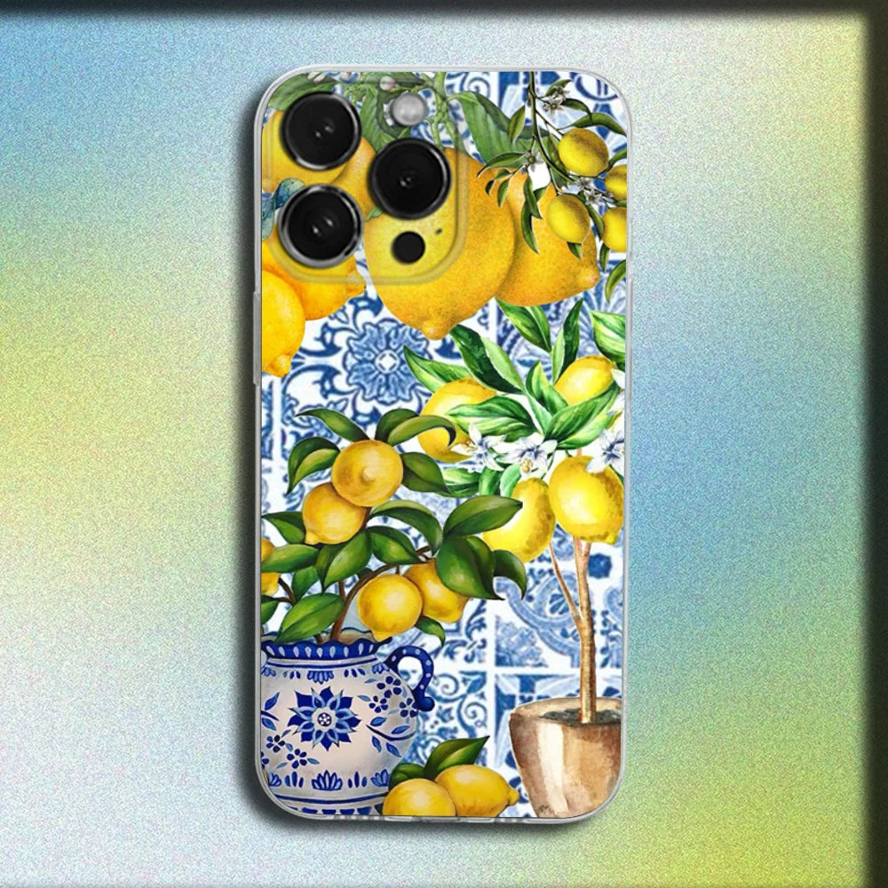 Lemon Art iPhone Case – Clear Soft Cover