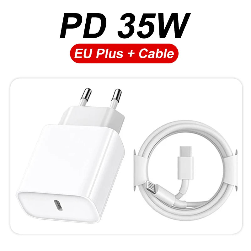 iPhone Fast Charger 35W – Quick Charge Adapter & Cable