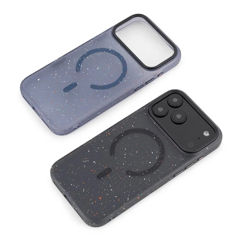 Shockproof MagSafe iPhone Case – Art Ink Dots Pattern
