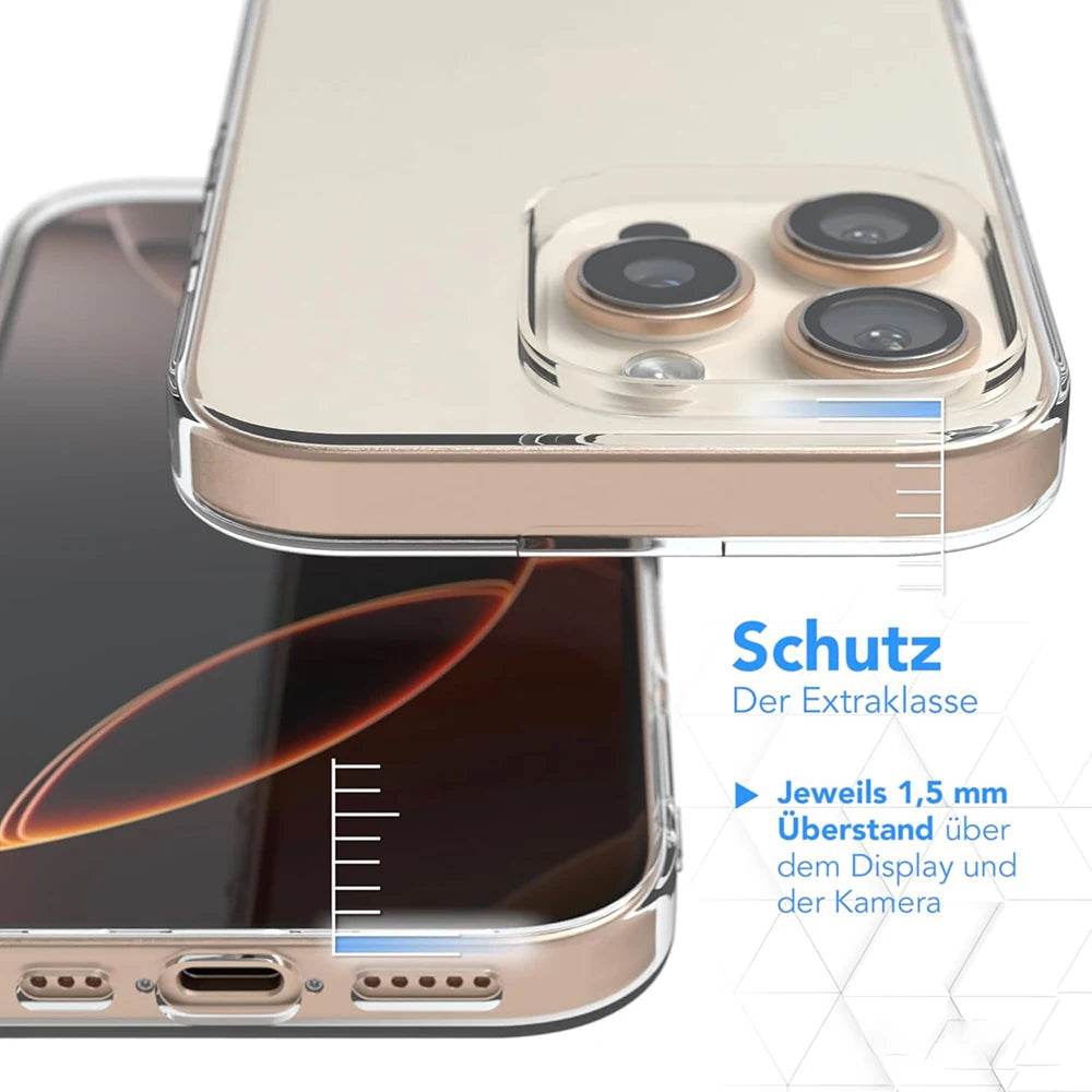 Slim Transparent TPU iPhone Case – Soft & Shockproof