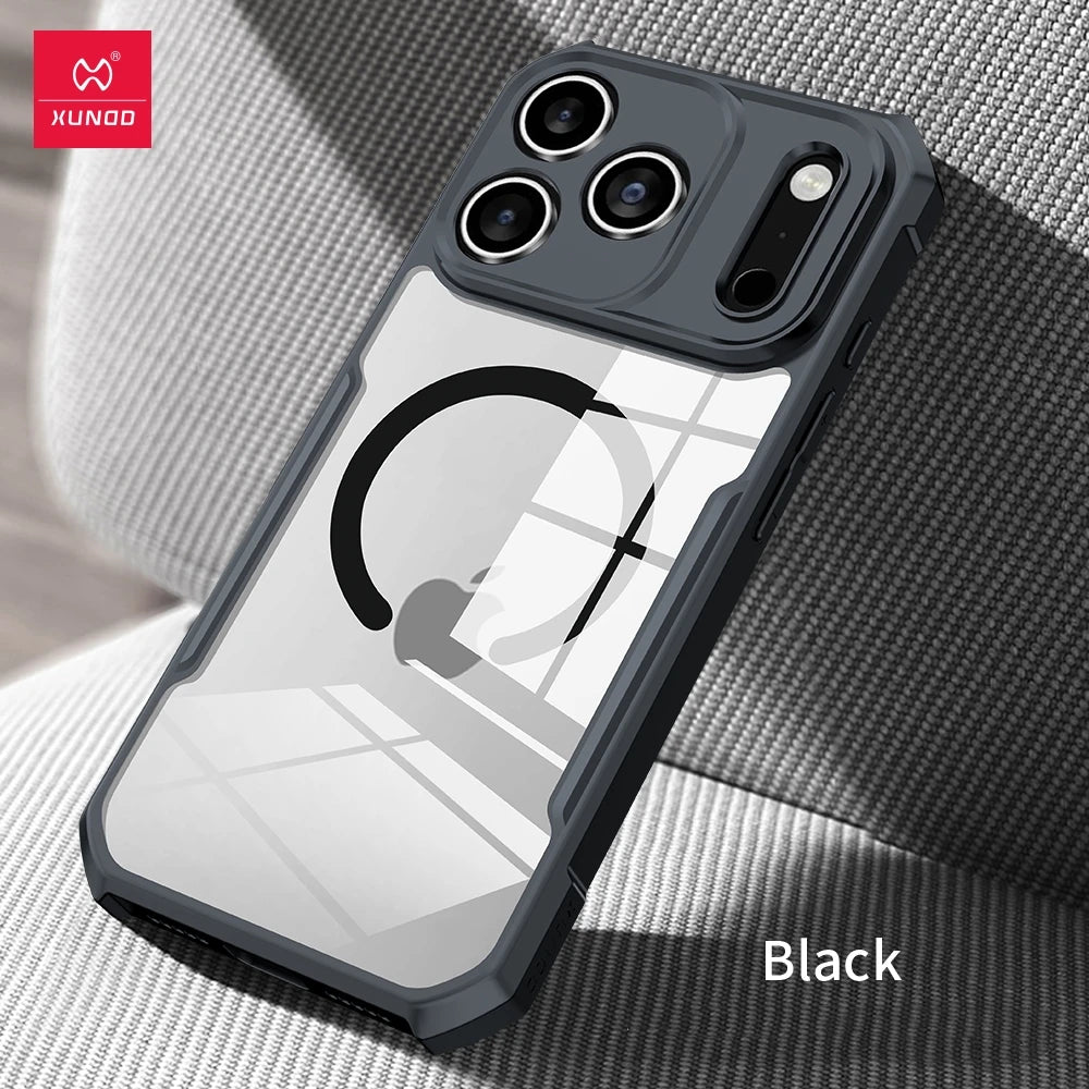 Xundd Magnetic Shockproof Transparent Case for iPhone 17/17 Pro/17 Pro Max