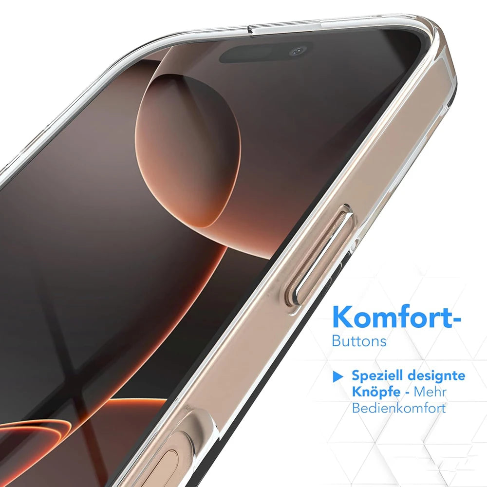 Slim Transparent TPU iPhone Case – Soft & Shockproof
