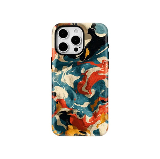MagSafe Matte iPhone Case – Artistic Painting Design