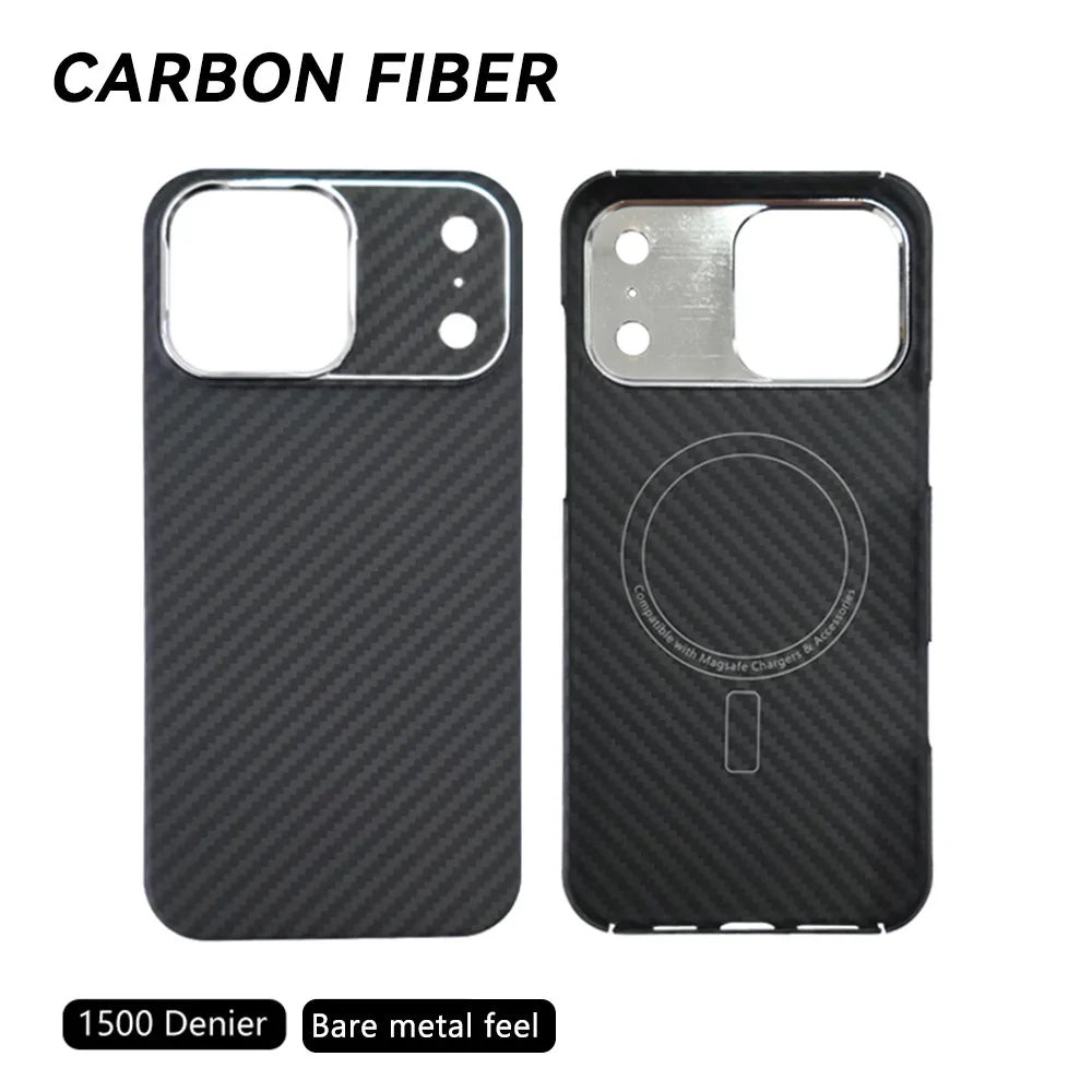 Kevlar Aramid Fiber MagSafe Case for iPhone 17/17 Air/17 Pro Max — Ultra-Thin Shockproof