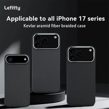 Kevlar Aramid Fiber MagSafe Case for iPhone 17/17 Air/17 Pro Max — Ultra-Thin Shockproof