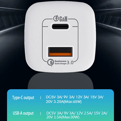 UGOURD 65W Fast Charger Power Adapter With USB A and Type C Quick Charge  For iPad MacBook Air Laptop iPhone