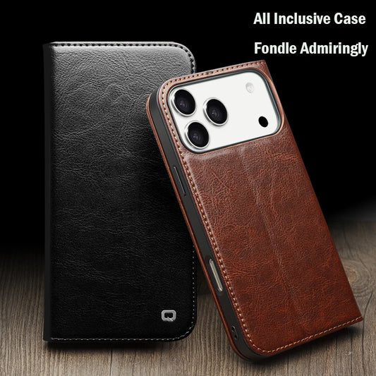 QIALINO Leather Wallet Case for iPhone 17 Pro Max