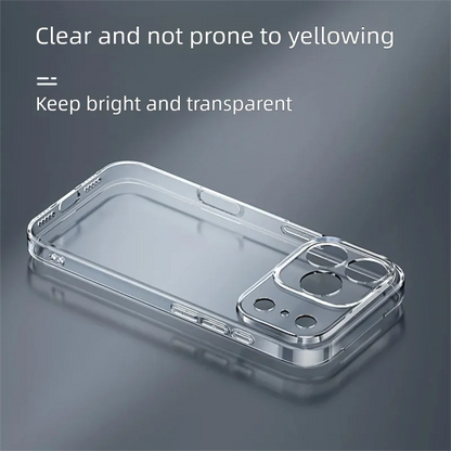 Slim Transparent Soft iPhone Case – Shockproof Silicone Cover