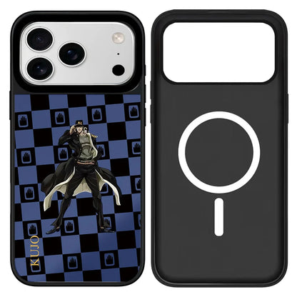 Anime Plaid Mirror iPhone Case – Magnetic Protective Cover