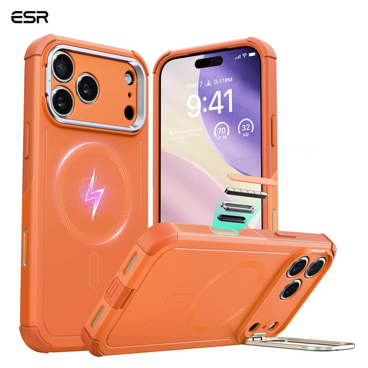 Phone Cover Military-Grade Case with Stash Stand for iPhone 17