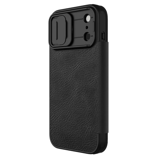 Nillkin Leather Flip Case with Camera Cover & Card Slot for iPhone 17/17 Pro/17 Pro Max/17 Air