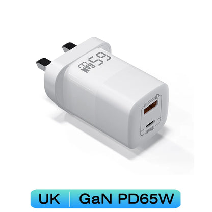 UGOURD 65W Fast Charger Power Adapter With USB A and Type C Quick Charge  For iPad MacBook Air Laptop iPhone