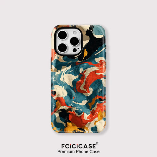 MagSafe Matte iPhone Case – Artistic Painting Design