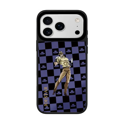 Anime Plaid Mirror iPhone Case – Magnetic Protective Cover