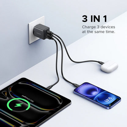30W GaN Charger PD 3.0 QC4.0 USB C Charger For iPhone/Samsung/Xiaomi/ iPad