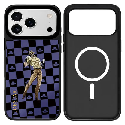 Anime Plaid Mirror iPhone Case – Magnetic Protective Cover
