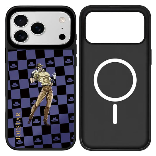 Anime Plaid Mirror iPhone Case – Magnetic Protective Cover