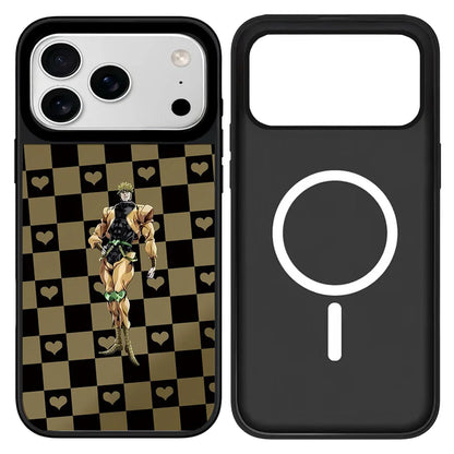 Anime Plaid Mirror iPhone Case – Magnetic Protective Cover