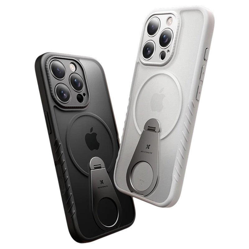 iPhone 17/16/15 Pro Magnetic Case with 360° Rotating Stand Shockproof Case