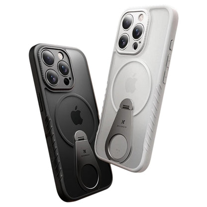 iPhone 17/16/15 Pro Magnetic Case with 360° Rotating Stand Shockproof Case
