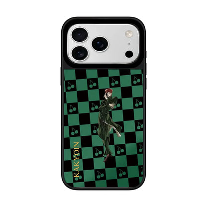 Anime Plaid Mirror iPhone Case – Magnetic Protective Cover
