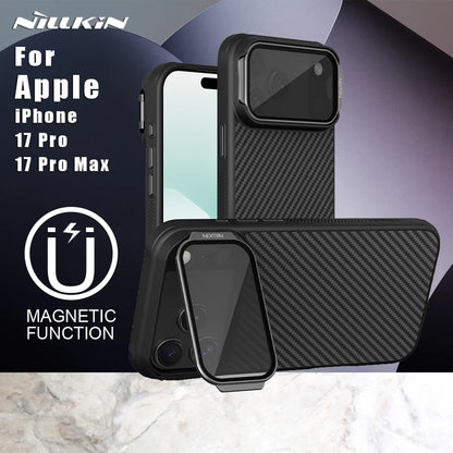 Protective Carbon Fiber iPhone 17 Pro Max Case – Camera Lens Guard