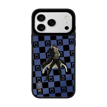 Anime Plaid Mirror iPhone Case – Magnetic Protective Cover